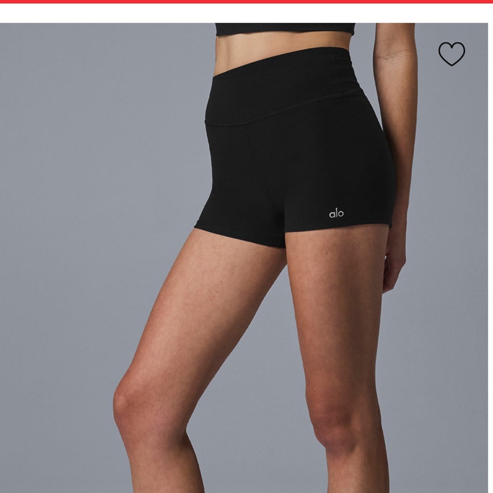 ALOsoft High-waist Carefree Shorts- black